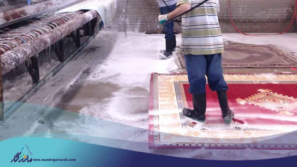 شستشوی فرش ماشینی در قالیشویی ماندگار